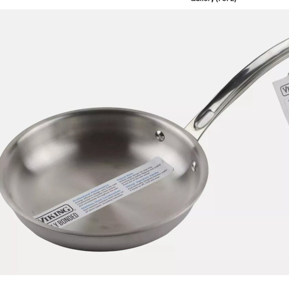 Viking 3 Ply Bonded Stainless Cookware 8" Skillet Frying Pan